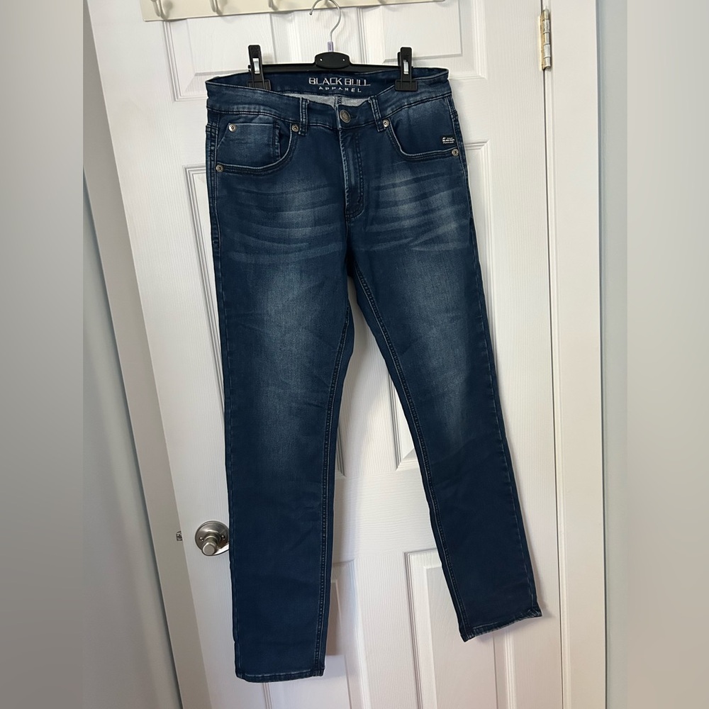 Black Bull Men's Jeans in Dark Blue Wash